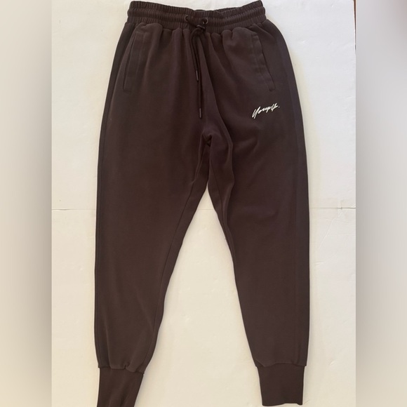 YoungLA 228 Cloud Jogger Track Pant Sweatpants, Chocolate Brown, Size M - Picture 2 of 9